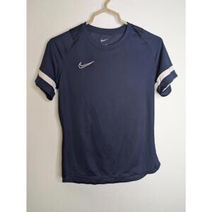 Nike Dri-FIT Navy Short Sleeve Athletic Top Size M